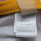Yellow Ruffle Padded Pull On Crisscross Swim Sports Bra Beach Bikini Top L Large