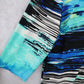 Serengeti Catalog Blue Stripe Knee Length Boho Midi Relaxed Work Dress Plus 2X