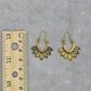 Gold Leaf Floral Hoop Hook Boho Retro Dangle Earrings Fashion Jewelry JB2-4