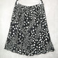 Tanjay Black Polka Dot Midi Romantic Chic Flare Boho Feminine Skirt Plus 18W