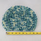 Blue Cable Knit Y2K Vintage Hippy Cottage Boho Beret Bucket Beanie Cap Hat