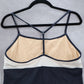 Ocean Gear Blue White Racerback Strap Crop Swim Beach Tankini Tank Top XL