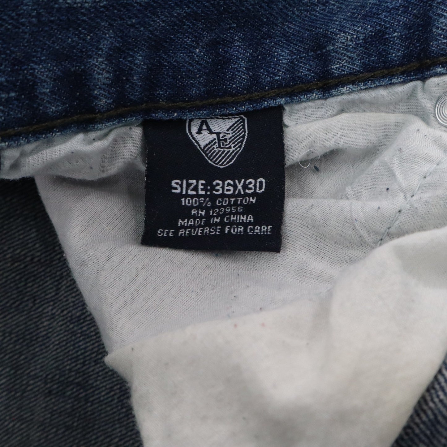 American Exchange Blue Mens Denim Faded Jeans Straight Leg Cotton VTG 36x30