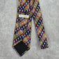John W. Nordstrom Brown Purple Geometric 100% Silk Italy Men's Neck Tie
