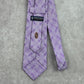 Stafford Signature Purple Silver Floral Paisley 100% Silk Men's Neck Tie Office