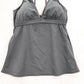 Venus Black Padded Halter Strap Swim Racerback Beach Tank Tankini Top S Small 6