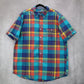 Club Room Plaid Multi Color Button Down Pocket Casual Cotton Shirt Extra Large