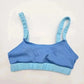 Shein Blue Ribbed Adjustable Strap Bikini Top Swimwear Swimsuit Small