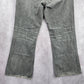 Banana Republic Gray Straight Denim Jeans Pants Vintage Distressed Cotton 36x30