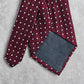 Burma Bibas Red Black White Geometric Polka Dot Silk Men's Neck Tie Executive