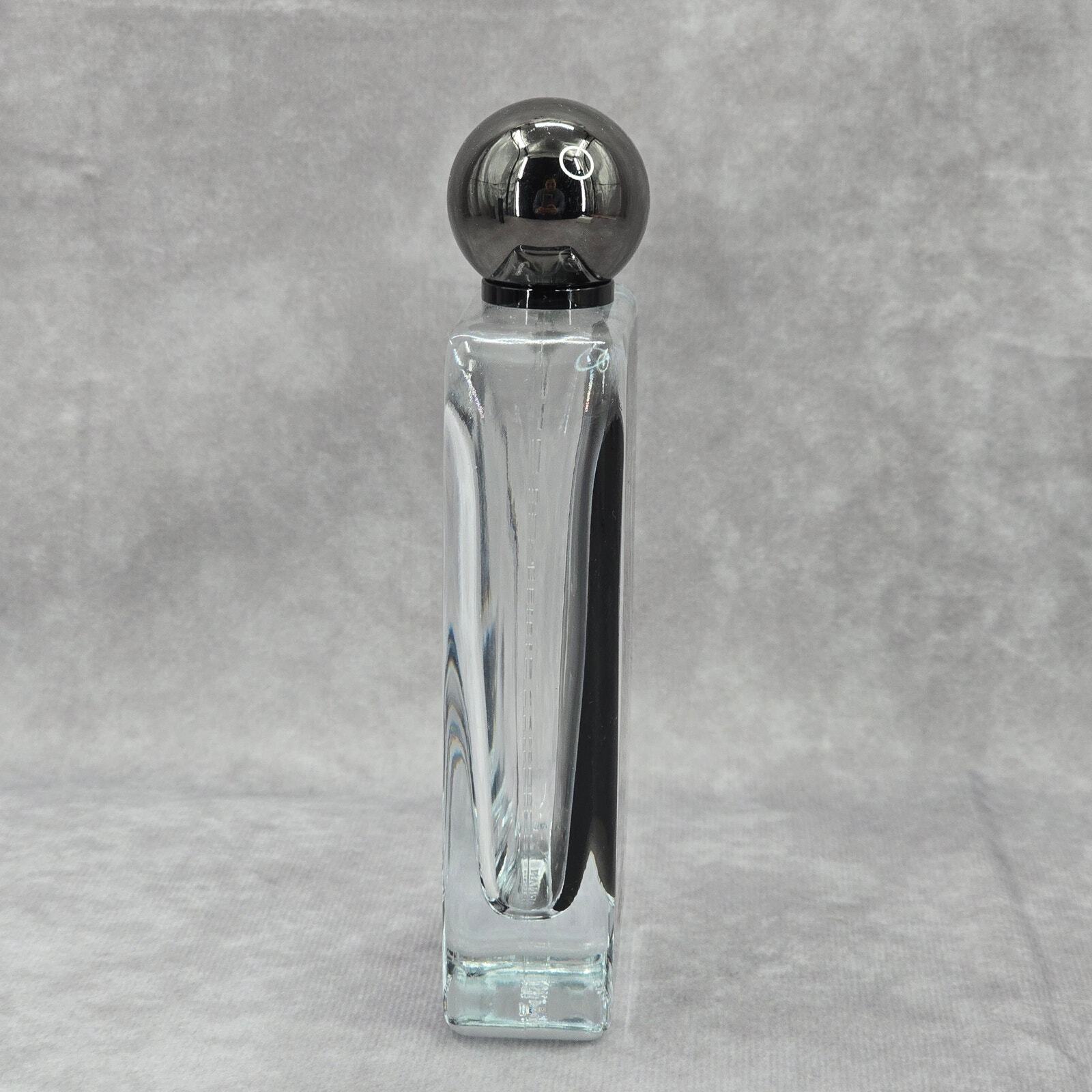 Afnan 9PM 3.4 FL Oz 100 ML Black Gray Clear Empty Collector Glass Bottle Only