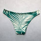 Green Leaf Tropical Swim Beach Cheeky Flirty Boho Bikini Bottom L Large
