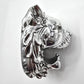 Silver Metallic Lion Head Wall Art Aluminum Mount Plaque Hanging Home Decor