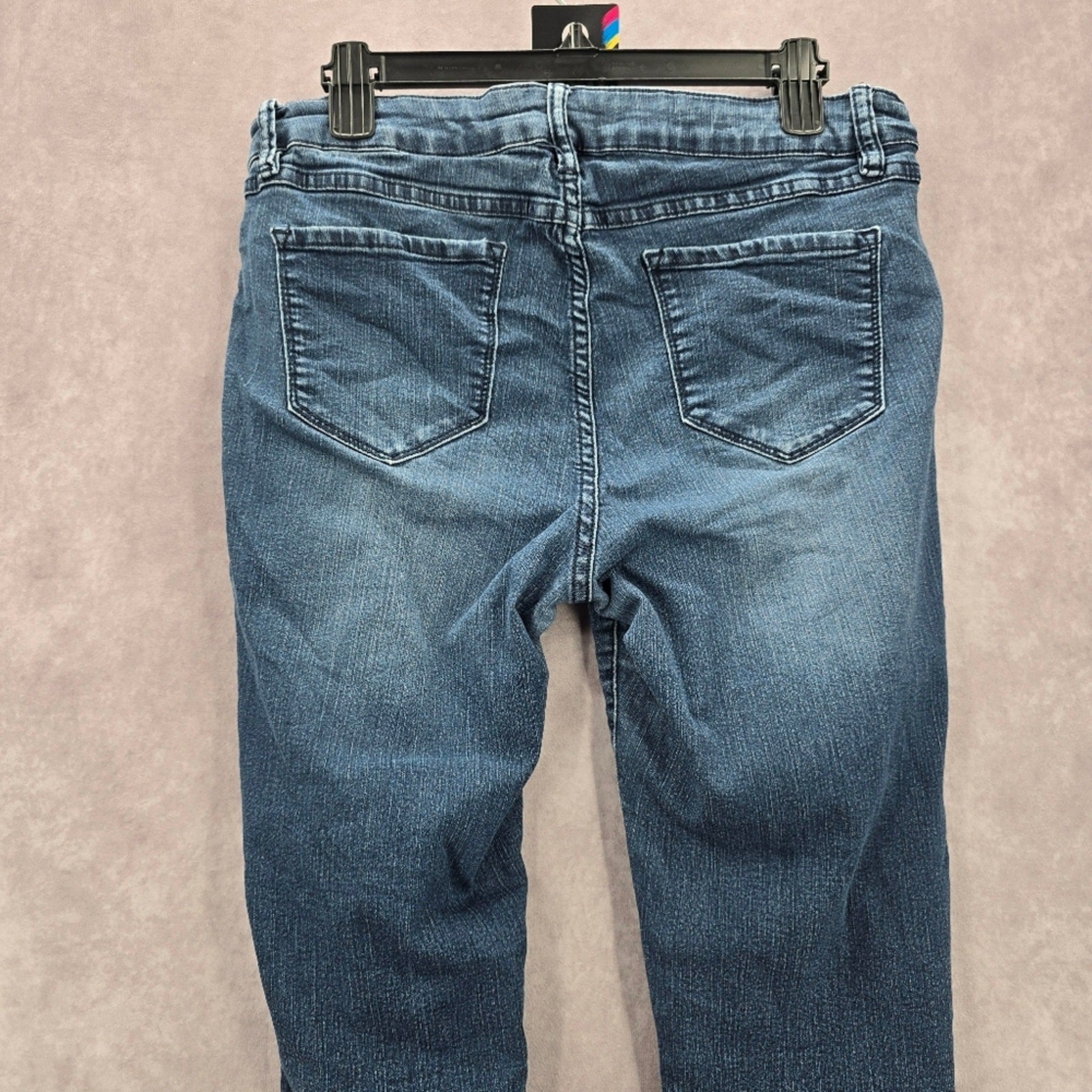 D. Jeans Blue Straight Tapered Skinny Stretch Denim Pants Jeans 14