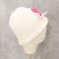Pink Ribbon Cable Knit Y2K Vintage Breast Cancer Beanie Cap Hat OS