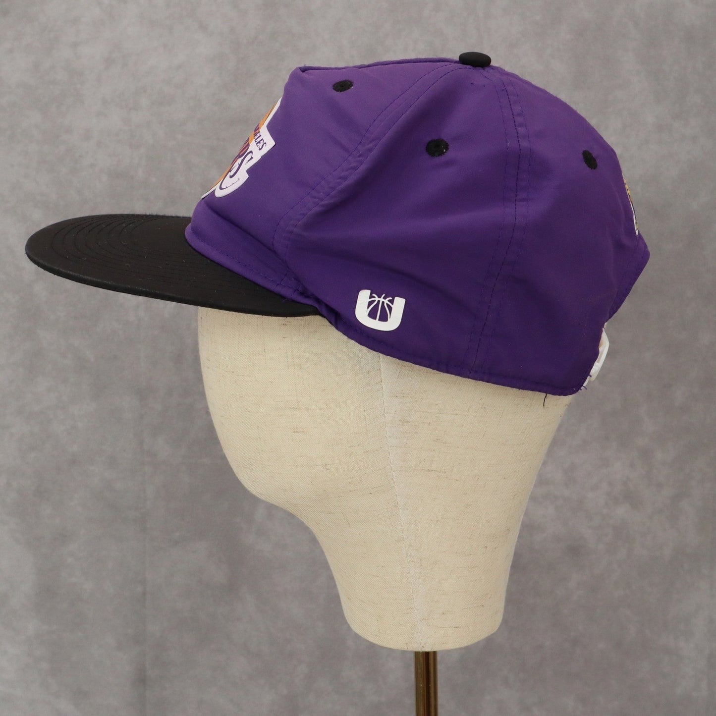Ultra Game Purple Los Angles Lakers Flat Bill Snap Back Baseball Cap Hat