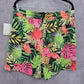 LA Threads Green Tropical Floral Stretch Bottoms Pants Shorts Large