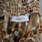 Bucket List Brown Wide Geometric Leg Boho Pull On Straight Trousers Pant S Small