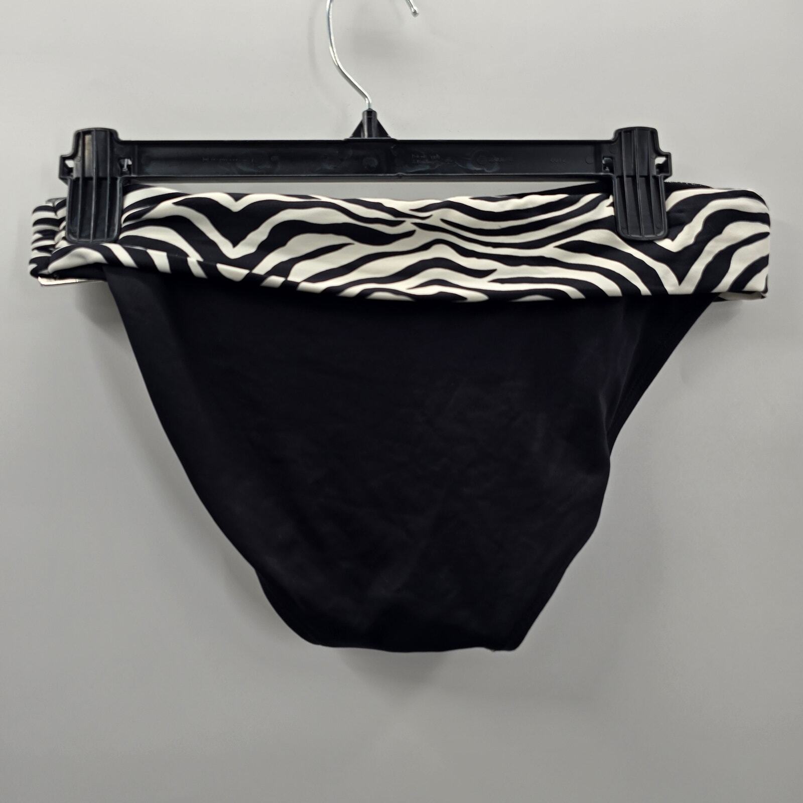 WHBM Black White Bikini Bottom Swimwear Small