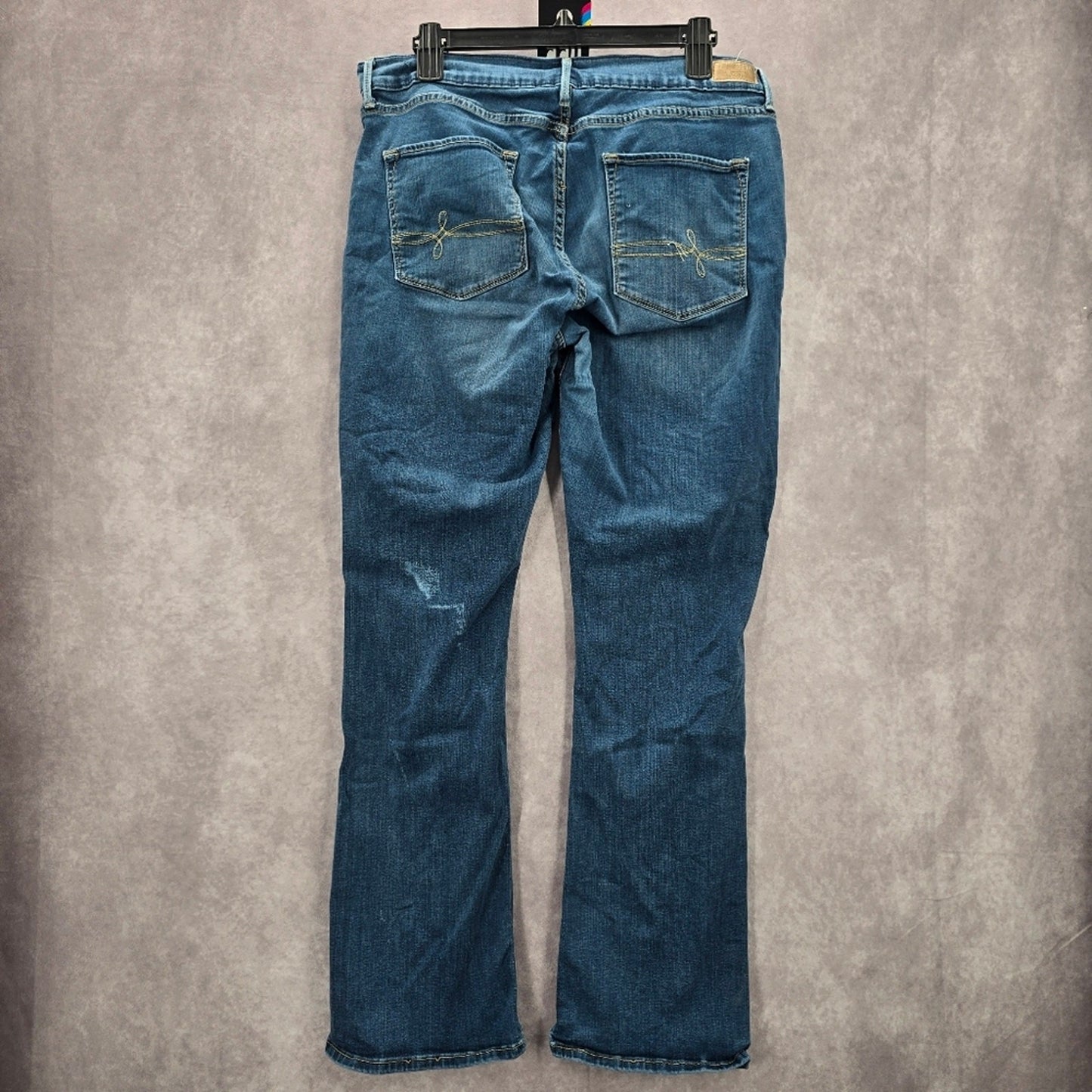 Levi's Denizen Curvy Skinny Straight Stretch Blue Denim Jeans 18M