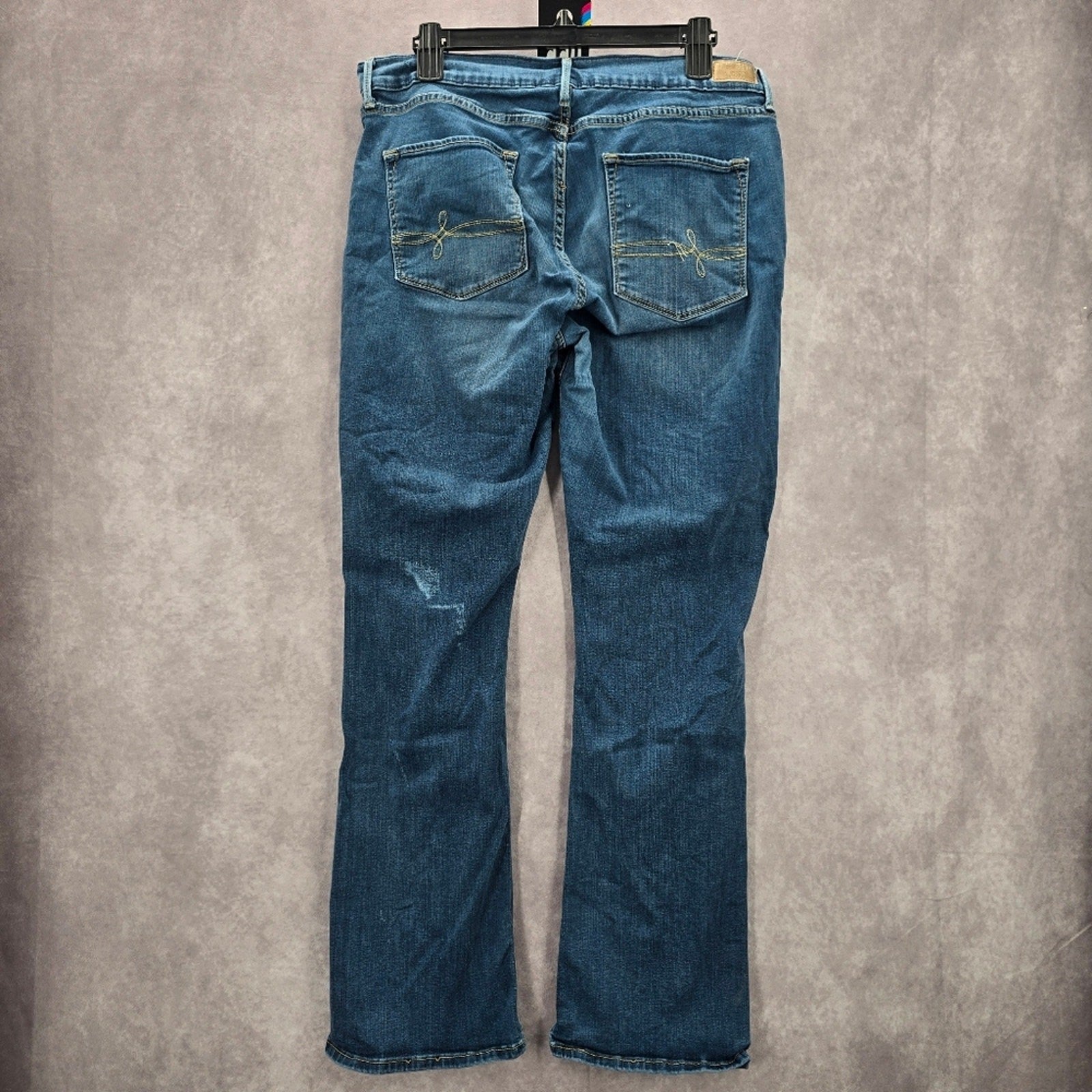 Levi's Denizen Curvy Skinny Straight Stretch Blue Denim Jeans 18M