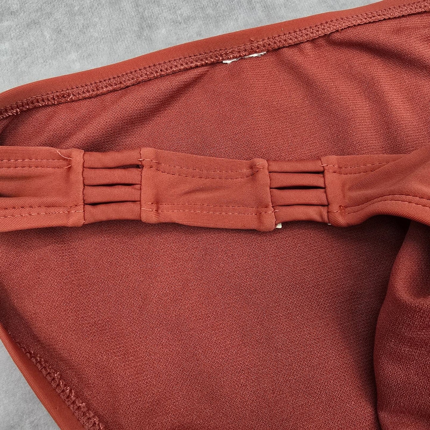 Orange Rust Copper Brown Cheeky Medium Bikini Bottom Swimwear M