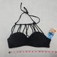 Rue21 Black Strap Padded Halter Swim Sports Bra Beach Bikini Top M Medium