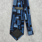 Arrow Blue Black Gray Plaid Stripe Geometric Executive 100% Silk Men's Neck Tie
