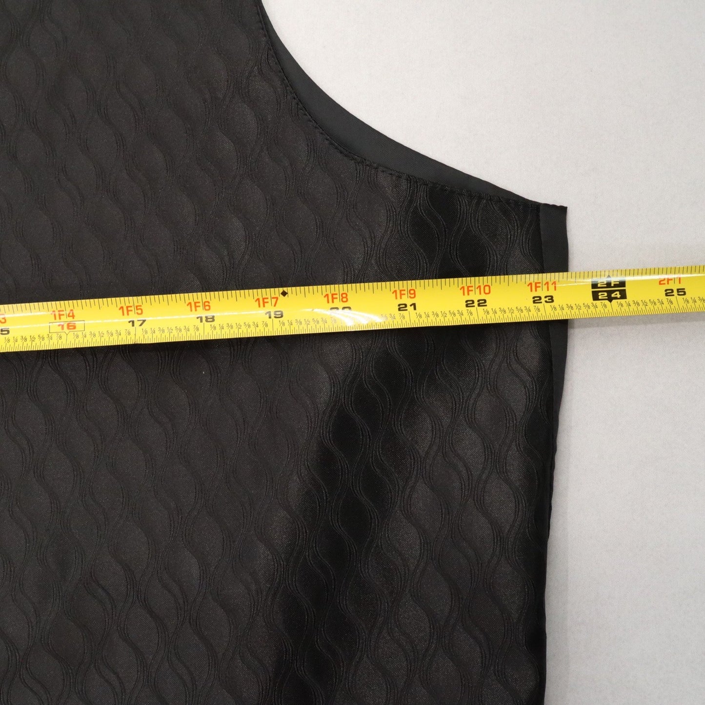 Brandon Michael Black 5 Button Peak Pattern Waistcoat Tuxedo Suit Vest Large 46R