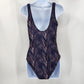 Nicole Miller Studio One Piece Purple Swimsuit Swimwear Bathing Suit Medium