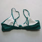 Shekini Green Padded Boho Chic Swim Sports Bra Beach Bralette Bikini Top L Large