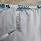 White Blue Paisley Floral Print String Tie Bikini Swimsuit Swimwear 2XL