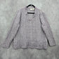 Erika Purple Chunky Oversized Ribbed Pullover Soft Y2K Chenille Sweater Plus 2X