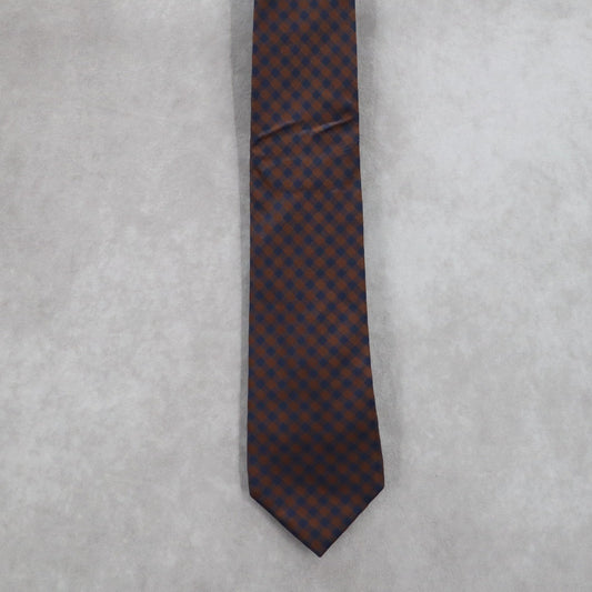 Banana Republic Brown Silk Plaid Executive Formal Business Men's Neck Tie
