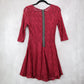 Fish Bowl Red Lace Skater Dress Fit Flare Cocktail Party Dress Elegant S Small