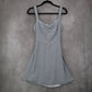 Hollister Blue Stripe Fit Flare Cutout Nautical Beach Tie Preppy Dress Small S