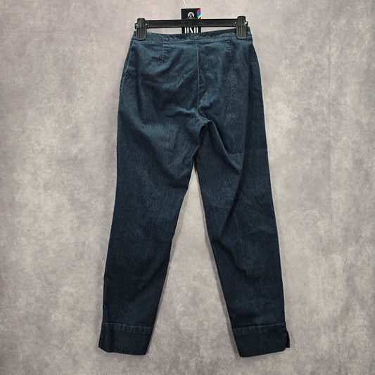 Express Blue Denim Straight Stretch Pants Jegging Size Zero 0 XS