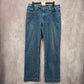Wrangler Blue Straight Western Womens Classic Regular Denim Pants Jeans 12M