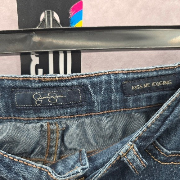 Jessica Simpson Medium Blue Kiss Me Denim Pants Jeans Jeggings 28