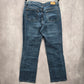 IZOD Blue Cotton Denim Jeans Straight Leg Classic Fit Western Pants Plus 16