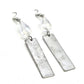 Silver Tarnished Tone Bead Bar Dangle Hook Earrings Fashion Jewelry E25
