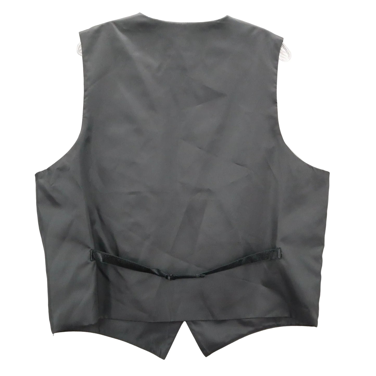 Brandon Michael Black 5 Button Point Waistcoat Tuxedo Formal Suit Vest L 46R