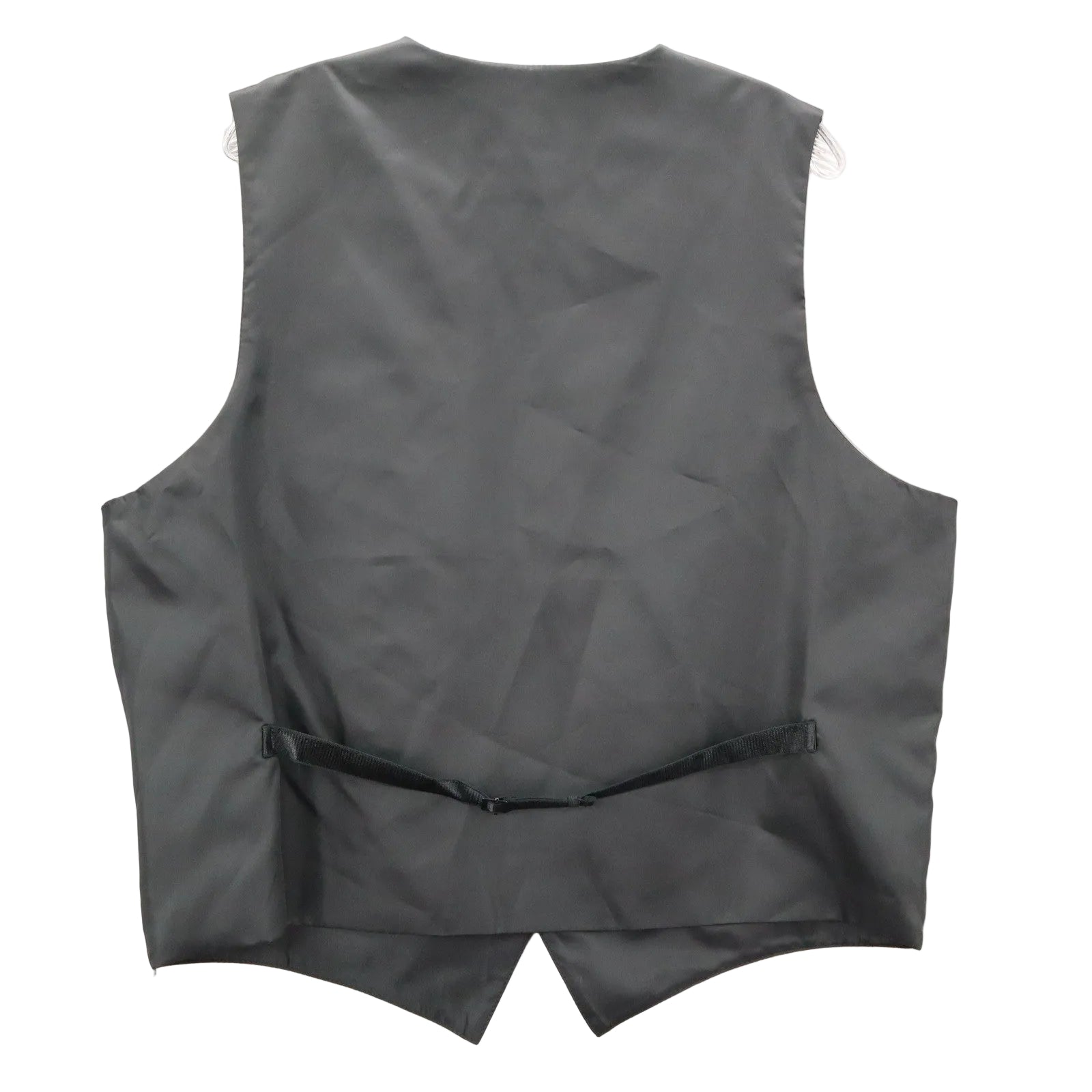 Brandon Michael Black 5 Button Point Waistcoat Tuxedo Formal Suit Vest L 46R