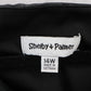 Shelby & Palmer Black Polka Dot Midi Dress Floral Elastic Flare Boho Casual 14W