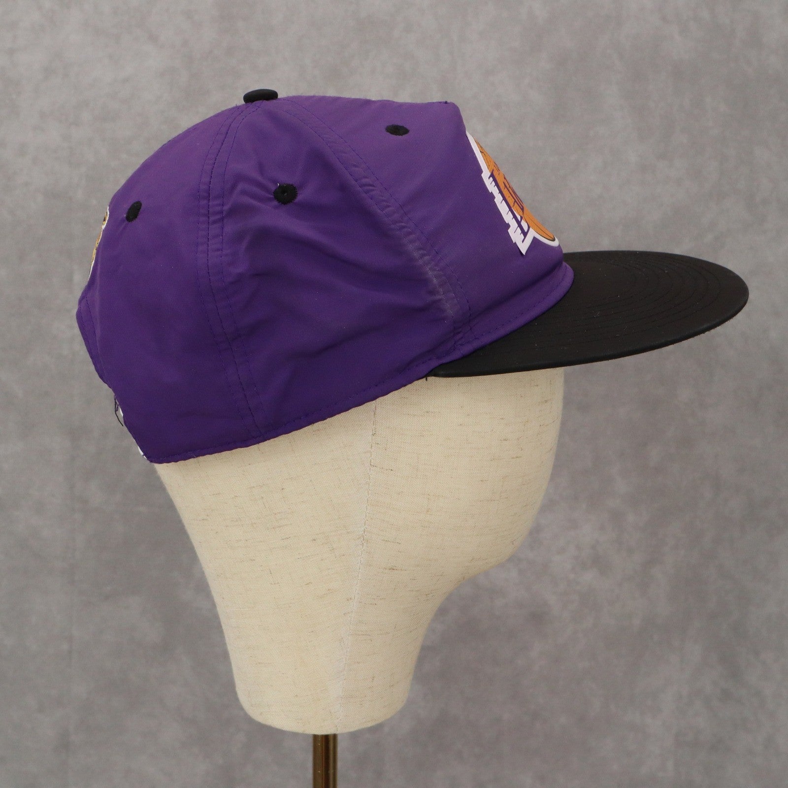 Ultra Game Purple Los Angles Lakers Flat Bill Snap Back Baseball Cap Hat