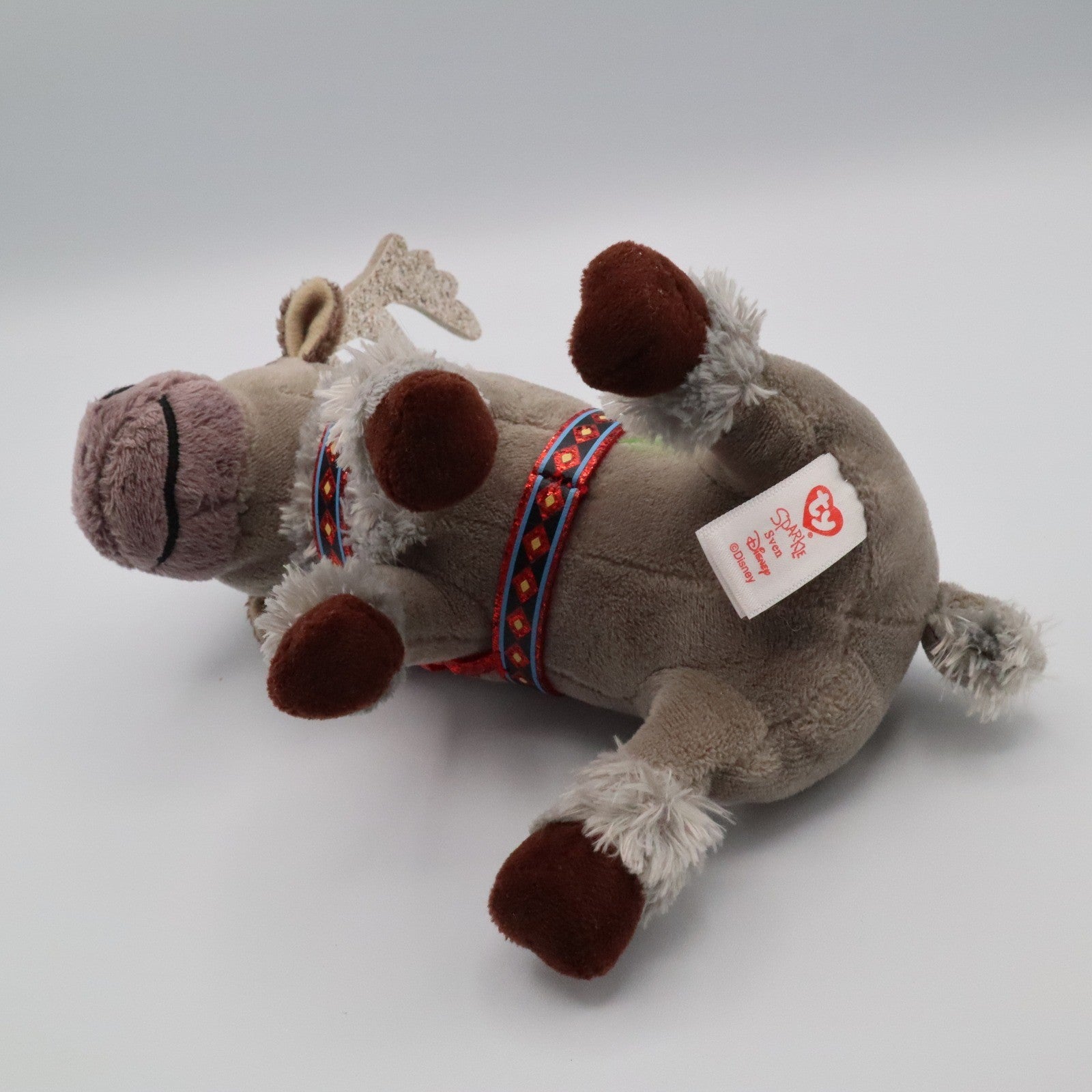 Disney Frozen Sven Plush Reindeer Stuffed Animal Toy Glitter Antlers 8" Gift