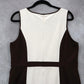 LOFT Colorblock Sheath Dress Sleeveless Brown Cream Career Work Office 14P