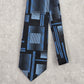 Arrow Blue Black Gray Plaid Stripe Geometric Executive 100% Silk Men's Neck Tie
