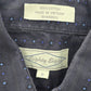 Eighty Eight Blue Long Sleeve Polka Dot Button Down Mens Shirt Cotton Small