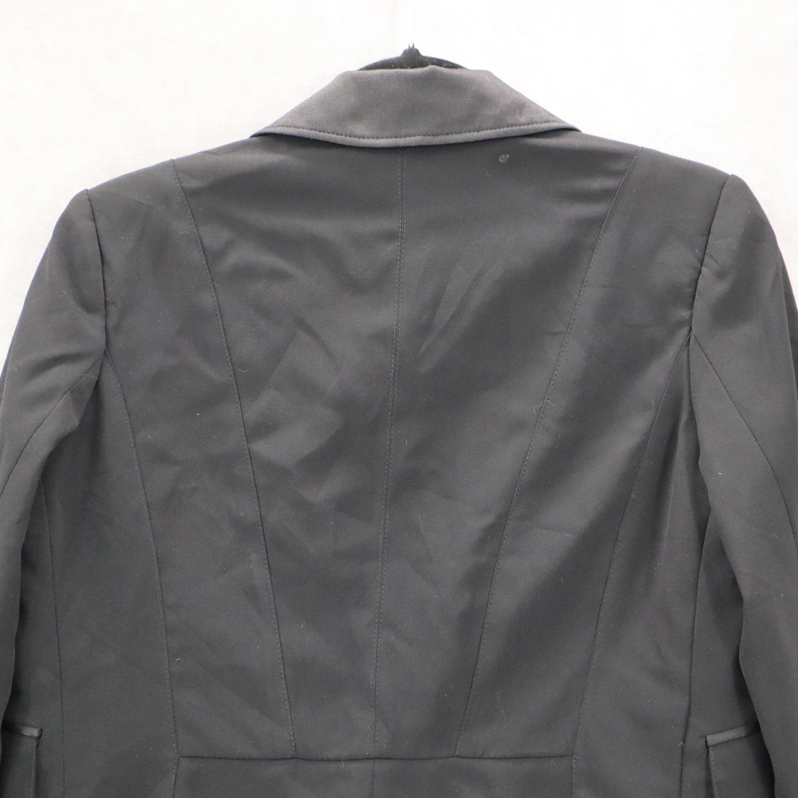 Arden B Black Tuxedo Peak Formal Cocktail Wedding Coat Jacket Blazer Medium